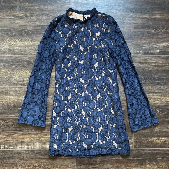 WAYF Blue Lace Dress XS - Picture 1 of 10